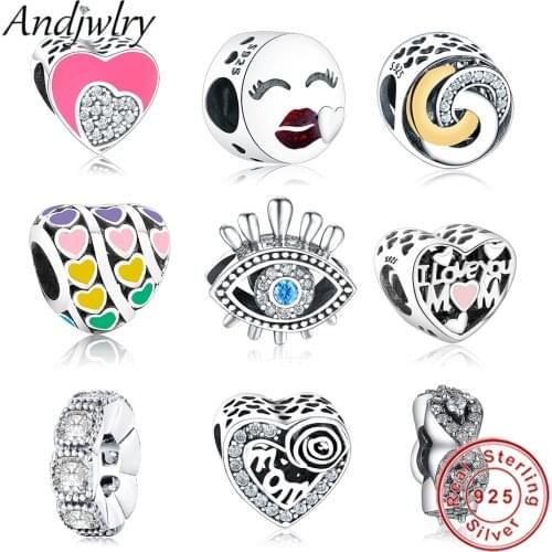 Fit Charms Bracelet 925 Sterling Silver Original Charms Bead DIY Jewelry Making 925 Sliver Pendant Dangle DIY Berloque