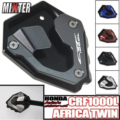 Motorcycle Flat Foot Kickstand Enlarger Side Stand Pad Extension Support Plate Fit For CRF1000L Africa Twin 2016-2019 ADV Sports