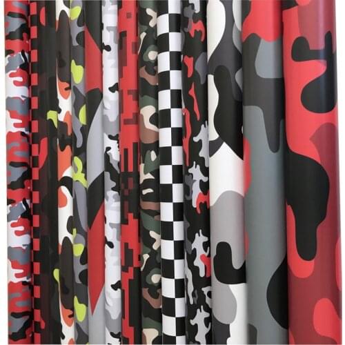 Arctic Snow Black Grey Red Army Green Camouflage Vinyl Car Wrap Foil Film With Air Bubbles Scooter Motorcycle Wrapping Sticker