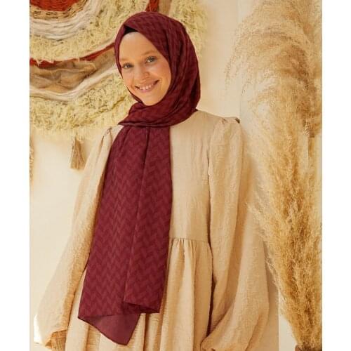 Salland Freya Series Cherry Rot Comfortable Shawl Fashion Scarf Hijab Flexible and Breathable Comfy Fabric Quality Robust Original Does Easy Use Quality Shawl Stylish Designs Casual Does Not Wrinkle Patterned Freya5