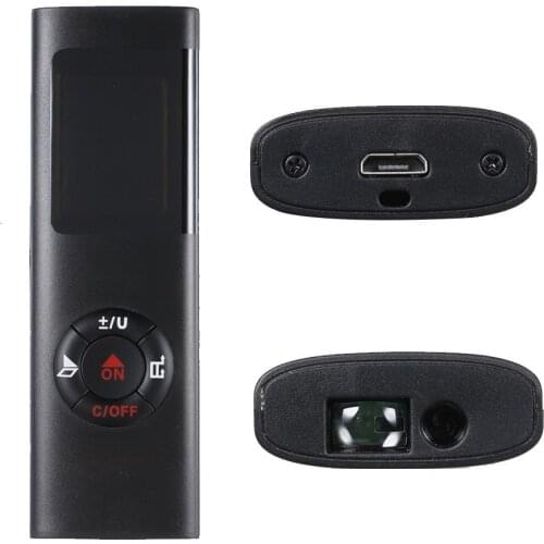 40M Smart Handheld Rangefinder Digital Mini Distance Measuring Meter Portable USB Charging Electronic Space Measurement Device