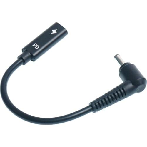 USB-C type c female to DC Tip 4.0mm *1.35mm Power Cable Cord For Asus Zenbook Vivobook laptops