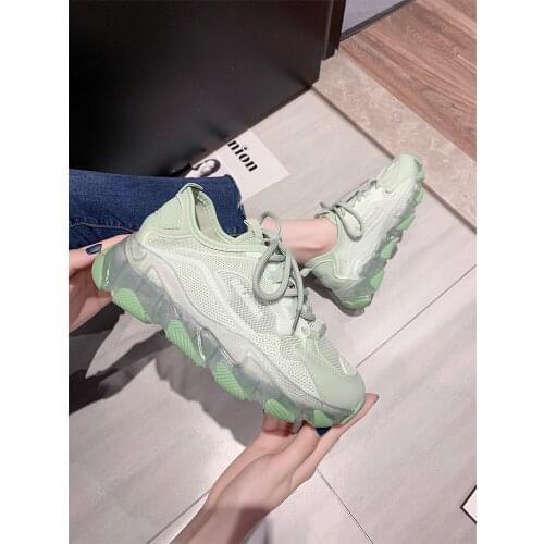 Womens shoes 2020 new autumn breathable wild European station mesh womens sports shoes student casual shoes