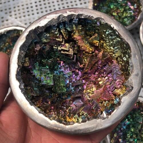 1pcs colorful iron ore cave large size home with perfect items for healing