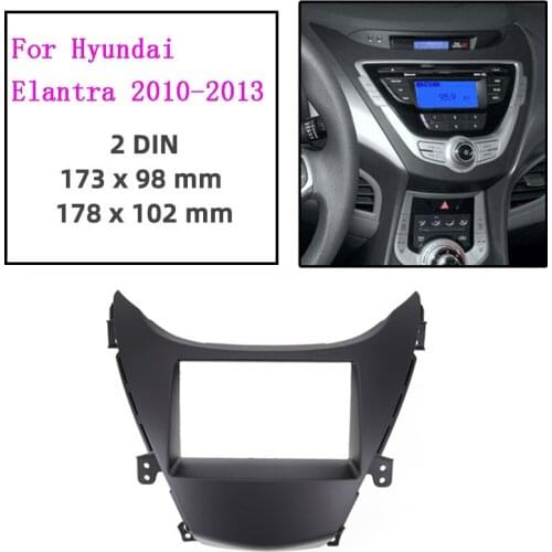 2 Din Car Radio Installation DVD GPS Plastic Fascia Plane Frame for HYUNDAI Elantra 2011-2014 car radio frame