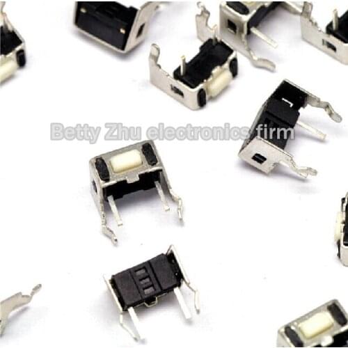 200PCS/LOT 3 * 6 * 5MM Tact Switch horizontal / with stand 2 feet Micro Switch