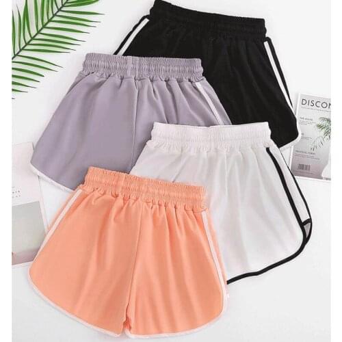 2020 Sports Shorts Women Summer New High Waist Drawstring Loose Shorts Plus Size Casual Beach Gym Jogging Fashion Ladies Shorts