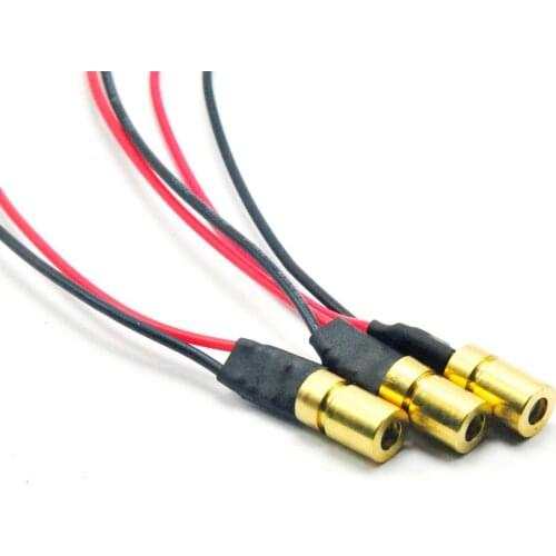 3pcs Mini Adjustable 5mw 635nm Orange Red Laser Module Focus Dot Head 3V Driver