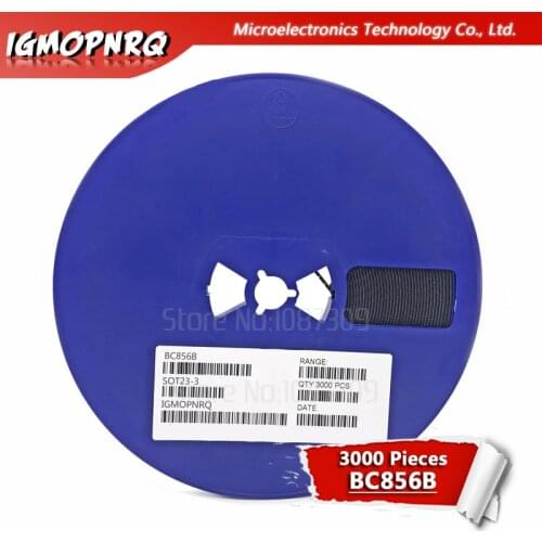 3000pcs BC856B SOT23 BC856 SOT SMD SOT-23 3B new transistor