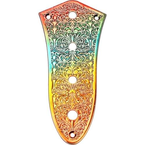 Tooyful 4 Hole Control Plate Bass Control Plate Musical Instrument Replacement Parts