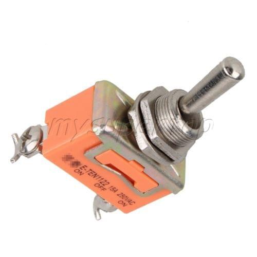 5 x 3 Positions 3 Pin Mini Toggle Switch AC 600V 10A ON-OFF-ON E-TEN1122 Panel Mount