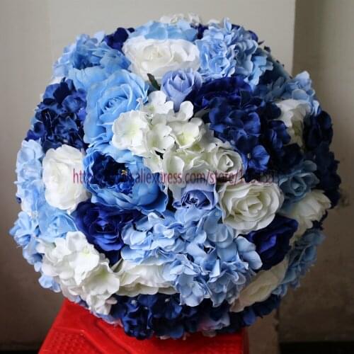 55cm Mixcolor 2pcs/lot Artificial silk rose peony flower ball table centerpieces wedding Kissing ball decoration ball TONGFENG