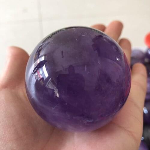 30-50mm 100% Natural Amethyst ball Fengshui ball office Fengshui accessories free base