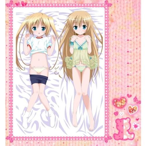 Anime Cartoon rokyubu Double Bolster Hugging Pillow Case Pillow Cover Pillowcase Peach Skin 2 Way No.4062