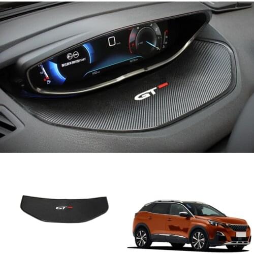 For Peugeot 3008 GT 2016 2017 2018 / 5008 2017 2018 2019 Interior Dashboard Display Anti-skid Mat Anti-Slip Pad Car Accessories