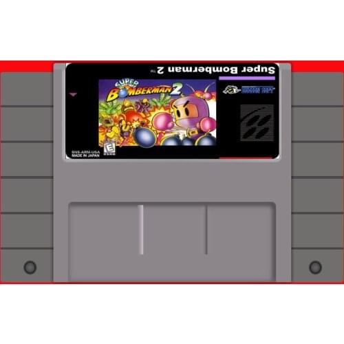 BomberMan 2 16 bit Big Gray Game Card For USA NTSC Game Player