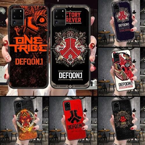 Defqon 1 Music Festival Phone case For Samsung Galaxy Note 4 8 9 10 20 S8 S9 S10 S10E S20 Plus UITRA Ultra black art funda