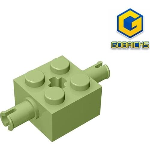 Gobricks GDS-954 Brick, Modified 2 x 2 with Pins and Axle Hole compatible 30000 pieces of childrens toys