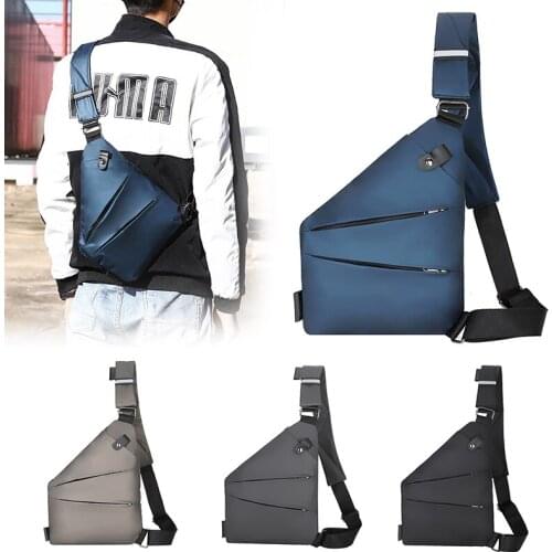 DIENQI Mens Fino Bag Casual Chest Bicycle Bag for Men Shoulder Holster Purse Phone Pack Cycling Sports Personal Pocket Bag New