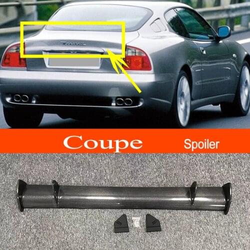 For Maserati Coupe Real Carbon Fiber GT-style Car-styling Sporty Rear Trunk Wing Spoiler
