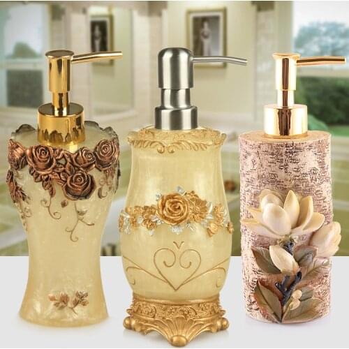 European hand sanitizer bottle resin bottling household emulsion bottle press club beauty shop hotel shower gel