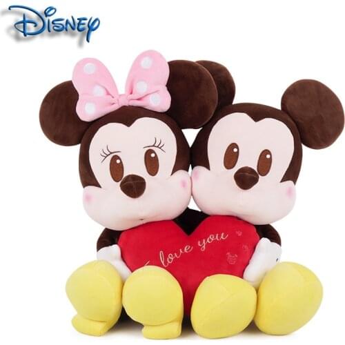 Disney Mickey Minnie Mickey Mouse doll plush toy cartoon love Mickey doll gift explosion pillow girl cute toy birthday gift