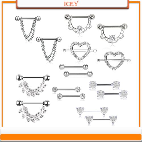 8 Yes Milk Ring Puncture Suit Group Combine Stainless Steel Puncture Ornaments