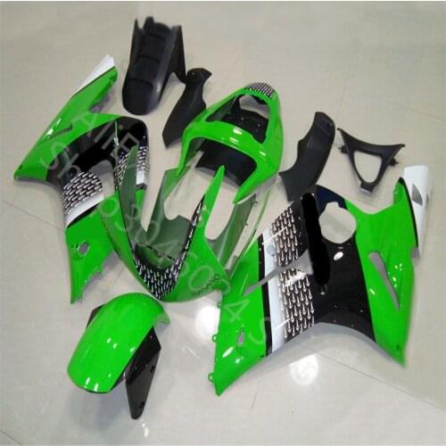 Green black fairing kit FOR KAWASAKI NINJA ZX 6R 636 03 04 ZX-6R 03-04 ZX6R 2003 2004 ZX 6R 03 04 fairings