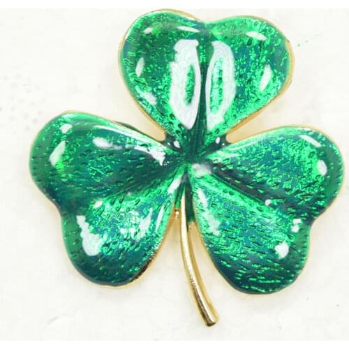 Hot sell clover Enameling Pin brooches C2202