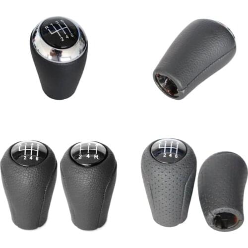 5 6 Speed Gear Shift Knob for MAZDA 3 BK BL 5 CR CW Mazda 6 II GH CX-7 ER MX-5 NC III MT Leather Shifter Gear Lever