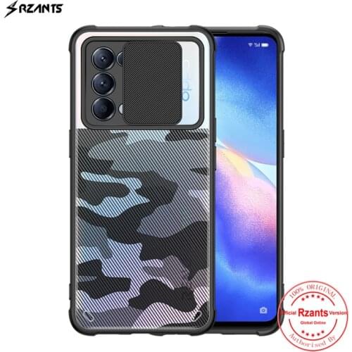 Rzants For Oppo Reno5 Oppo Reno 5 Pro Case Hard [Camouflage Lens] Lens Protection Shockproof Slim Crystal Clear Cover
