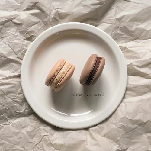 Cake Plate Dessert Plate Pure White Plate Korean Small White Plate Wild Plate Tableware Plates Dishes undefined plateau