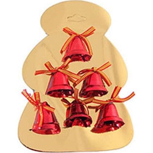 Red Bells Tree Ornament 3 cm christmas decorations рождественские украшения