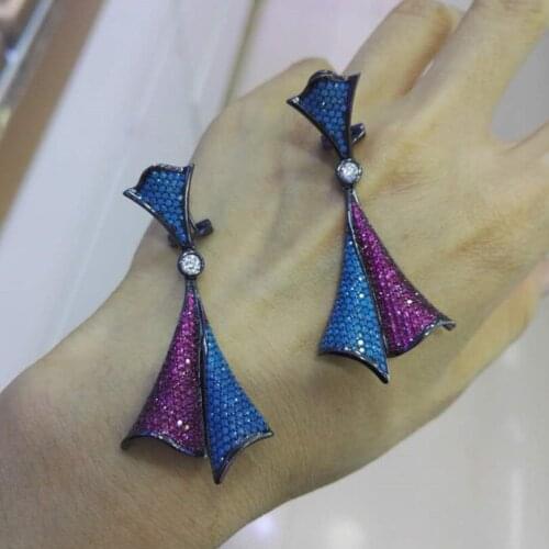 Xb495 Luxury Designer Fashion shinning European style Jewelry leaves shaped dress wedding party bb