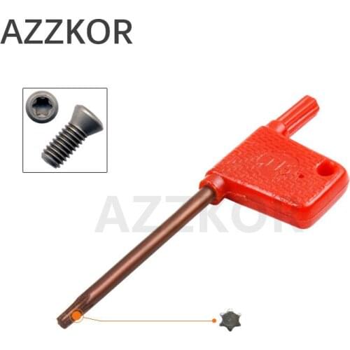 Hardened Red Flag Wrench Plum Screw Turning Tools Holder High Quality Superhard Cnc Accessories Tool For Lathe T6T8T10T15T20