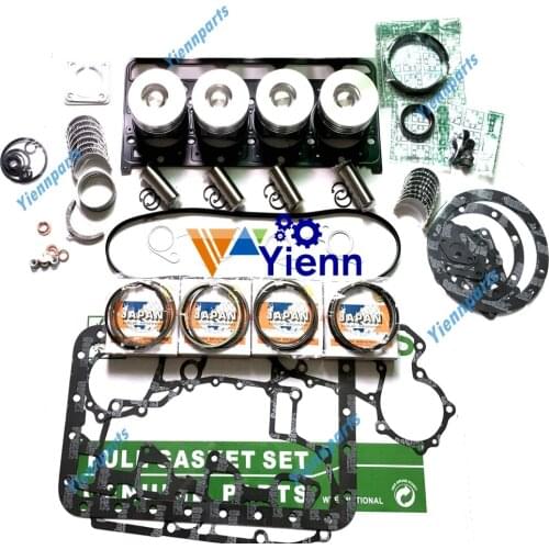 For Kubota V2203-E V2203-B Overhual Rebuild Kit Oversized +0.50 Fit Bobcat 763 loader InDirect injection Engine Spare Parts