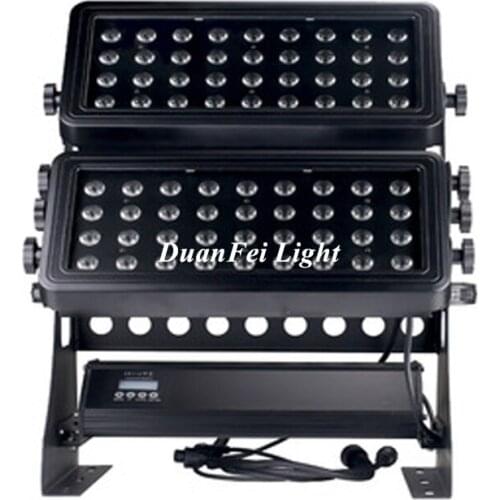 2pcs outdoor led wall washer dmx led wash lighting 72x15w 5in1 led rgbwa city color light