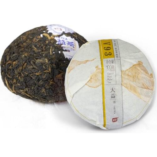 2017 Year TAETEA V93 Yunnan Menghai Dayi Ripe Puer Chinese Tea Shu Puer Chinese Tea Tuo Cha 100g