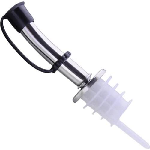 304 Stainless Steel Wine Bottle Cap Stuffed Wine Silicone Sealed Oil Bottle Plug Silver Black Wine Mouth Wine Beer Opener Home