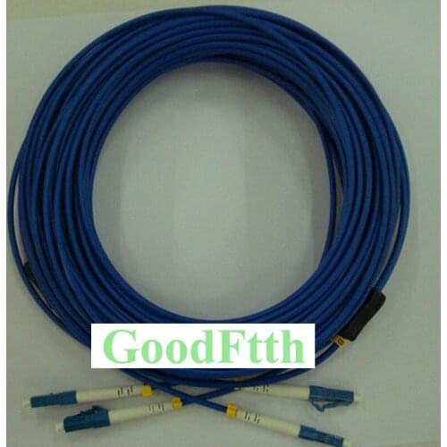 Armoured armored Patch Cord Jumper Cable LC-LC UPC LC/UPC-LC/UPC SM Duplex GoodFtth 100-500m