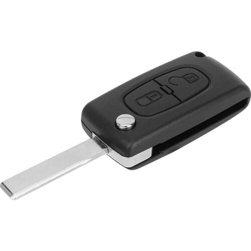 2 Button Car Key Shell Case Cover Housing Auto Accessories Parts Replacement Error Free For Peugeot 307 408 308 3008 Citroen C6