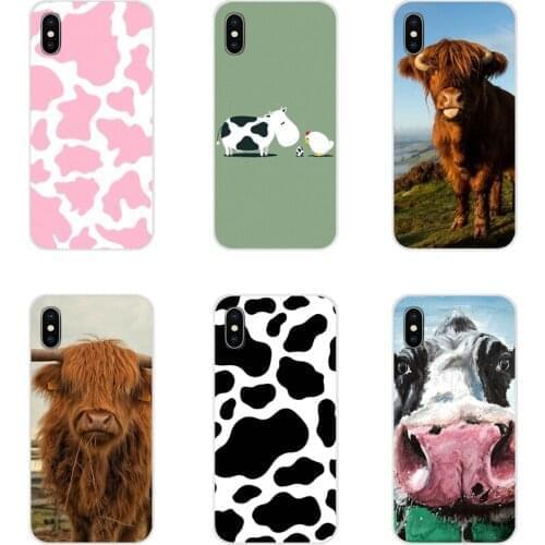 For Samsung Galaxy A3 A5 A7 A9 A8 Star A6 Plus 2018 2015 2016 2017 Accessories Phone Shell Covers cow pattern art