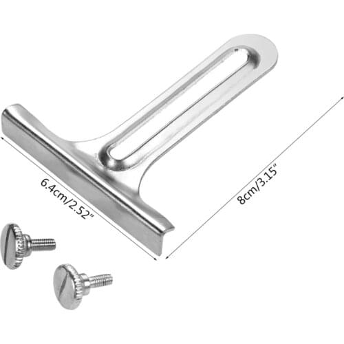 E7CD Metal T Gauge Sewing Machine with 2 Thumb Screws Stitching Straight Edge Guide Needlework Sewing Accessories Tools
