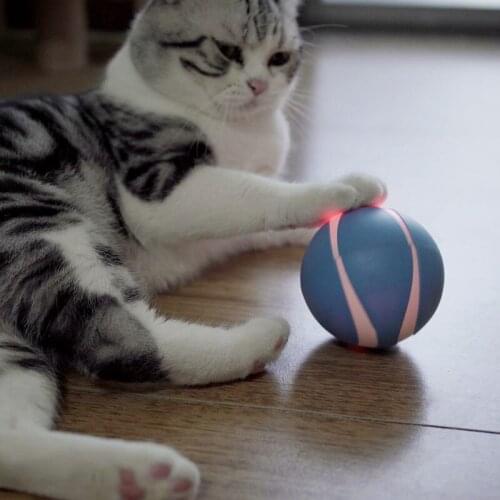 HOT Smart Interactive Cat Toy 360 Degree Self Rotating Ball Cat Toy Cute for Cat Dog NDS