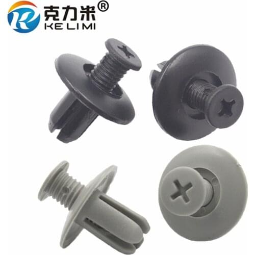 KE LI MI 30Pcs Fender Plate Trim Door Panel Plastic Screw Push-Type Expansion Rivets 8mm hole Auto Interior Clip Fastener