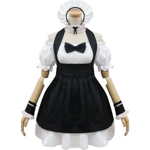 Maid Cosplay costumes black and white cat maid outfit maid clothing set