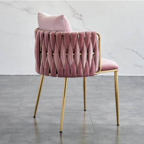 Custom Make Up Chair Net Red Ins Chair Stool Dressing Chair Single Leisure Designer Home Back Nordic Light Luxury Dining Chair