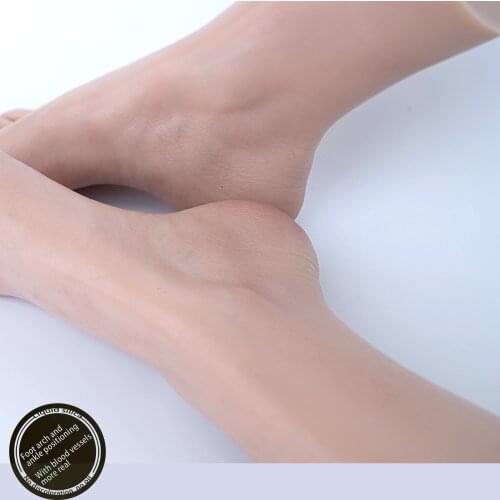 Sexy Foot Model Adult Female Shooting Props Sketch Crescent Arch Drawing Shoe Socks Fetish Simulation Liquid Silicone TGJ3700