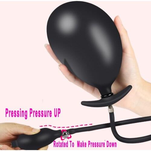 Super Large Inflatable Anal Plug Anal Dilator Expandable Butt Plug Balls G Spot Stimulator Sex Toys for Women Men
