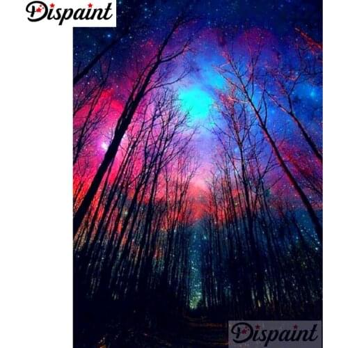 Dispaint Full Square/Round Drill 5D DIY Diamond Painting "Color tree" Embroidery Cross Stitch 3D Home Decor A12890